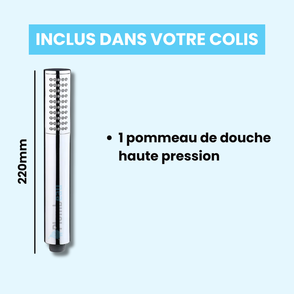 Pommeau de Douche Rond Chromé