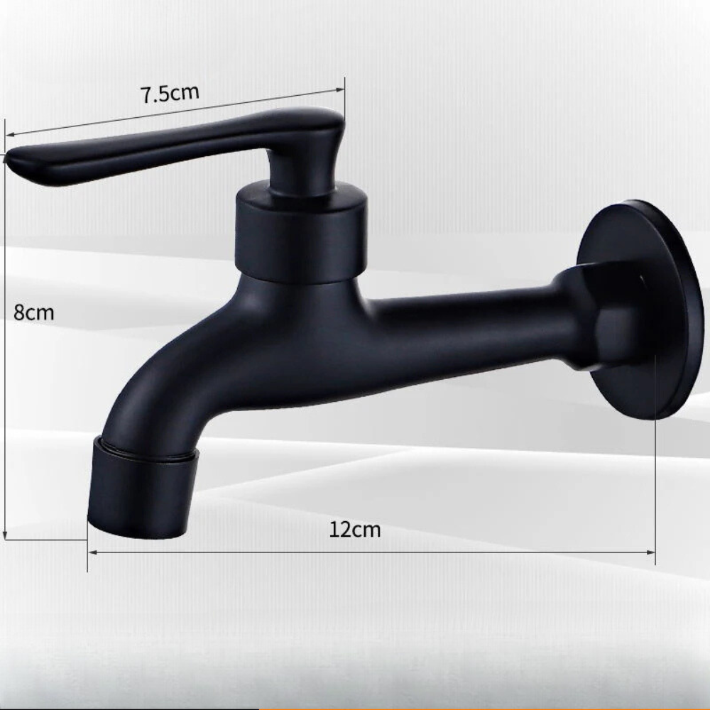 Robinet Extérieur Noir Simple