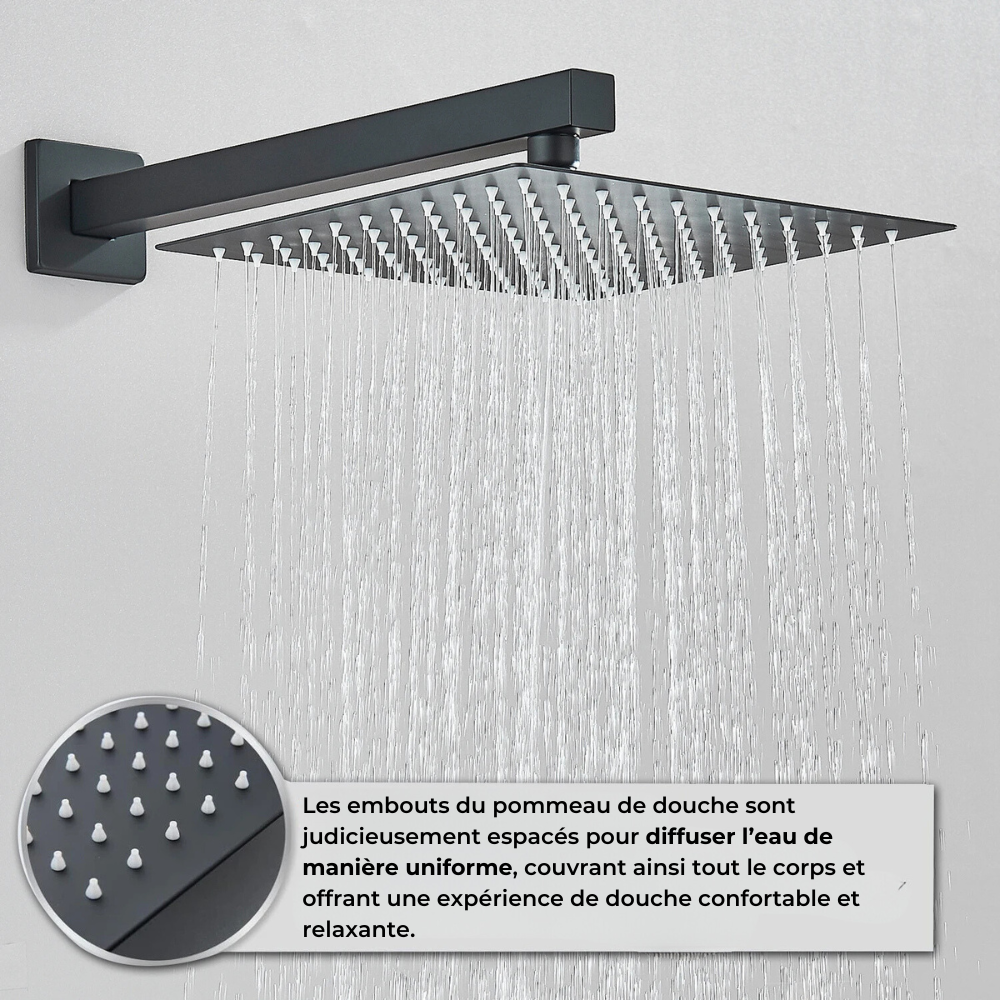 Colonne de Douche Noir 2 Voies