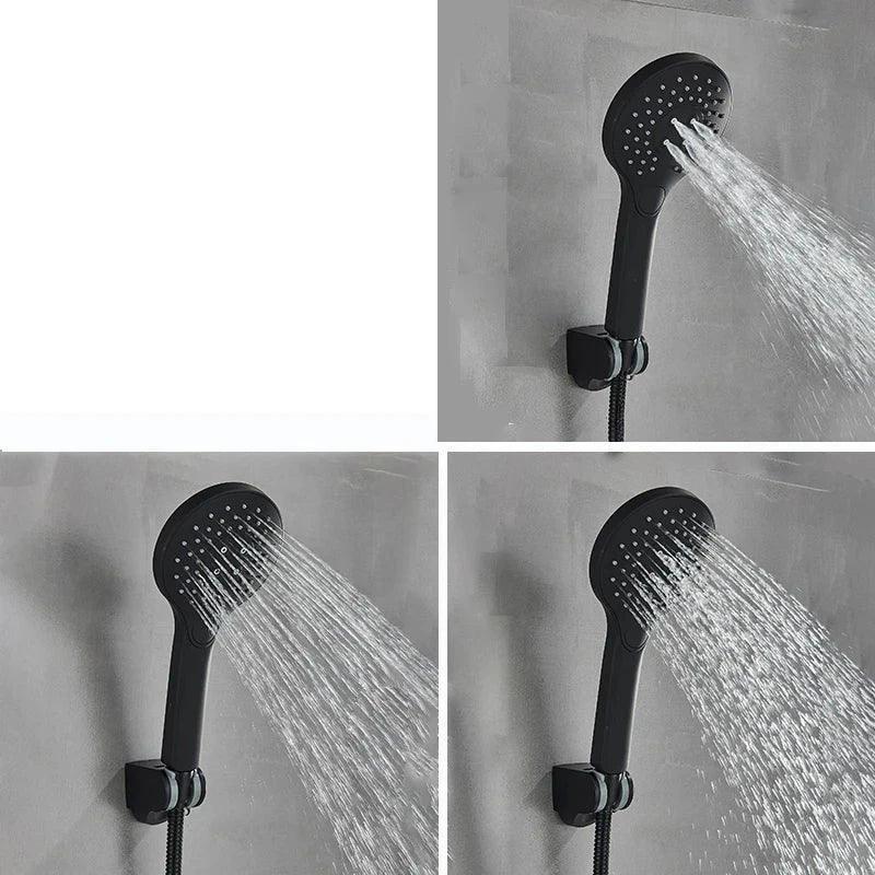 Robinet Baignoire Noir 3 Modes de Jets