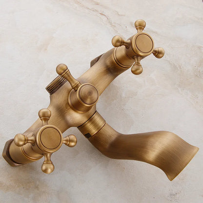 Robinet Baignoire Ancien en Laiton