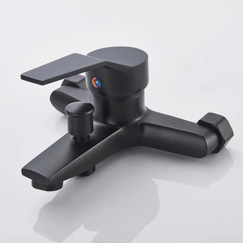 Robinet Baignoire Noir 3 Modes de Jets