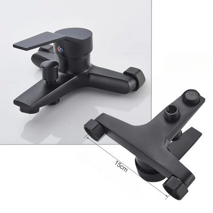 Robinet Baignoire Noir 3 Modes de Jets