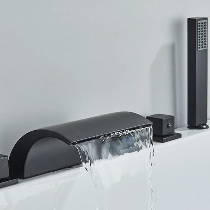 Robinet Baignoire Cascade En Laiton 3 Poignées