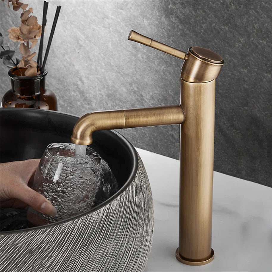 Robinet Pour Vasque Doré en Laiton