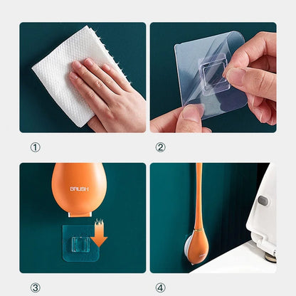 Brosse de WC élégante en Silicone