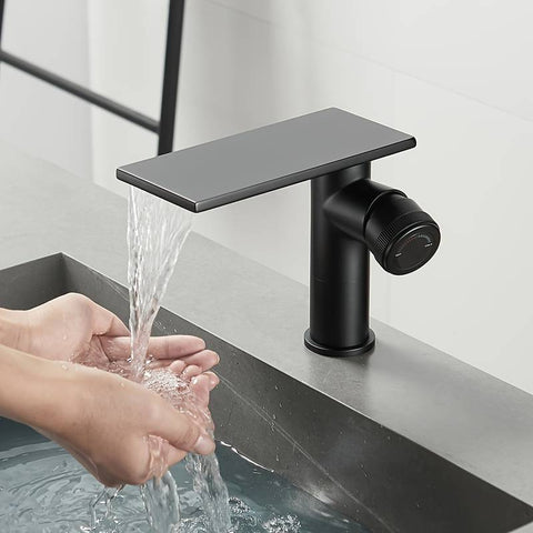 Robinet Cascade Salle De Bain Chrome en Laiton