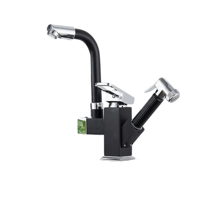 Mitigeur Cuisine 360° Avec Bidet Noir - Noir - Argent