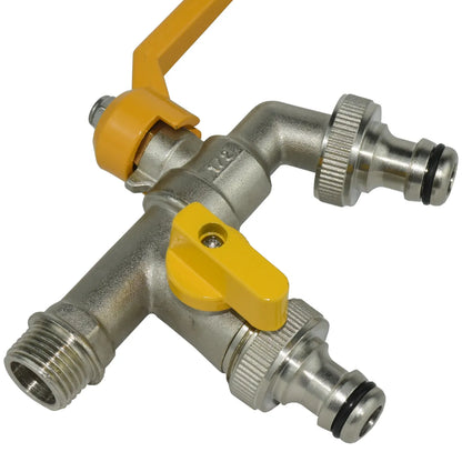 Robinet Antigel Extérieur 2 Sorties en Laiton