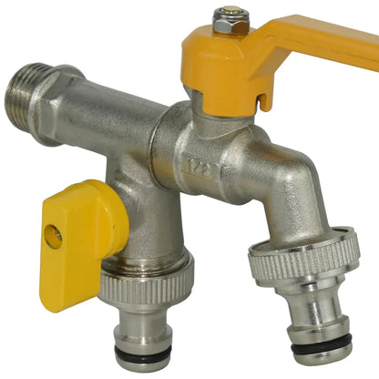 Robinet Antigel Extérieur 2 Sorties en Laiton