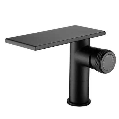 Robinet Cascade Salle De Bain Noir en Laiton - Bas (15x18 cm)