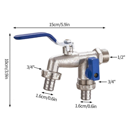 Robinet de Puisage Extérieur Double Sorties