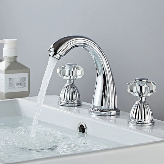 Robinet Lavabo 3 trous - Chrome