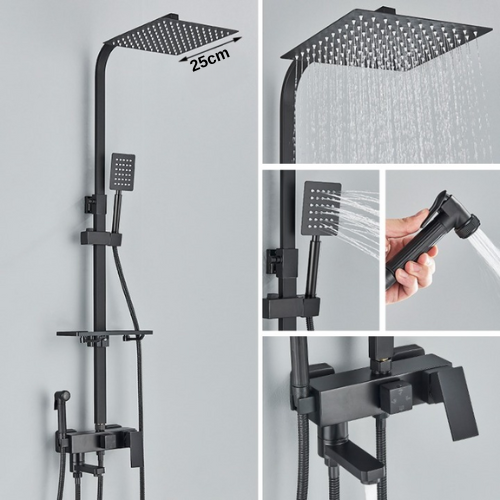 Pommeau de Douche 4-en-1 Moderne